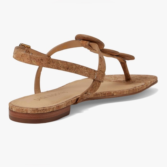 NWT Jack Rogers Women's Worth Flat Thong Tan Cork Sandals, Size 8 - Picture 6 of 6